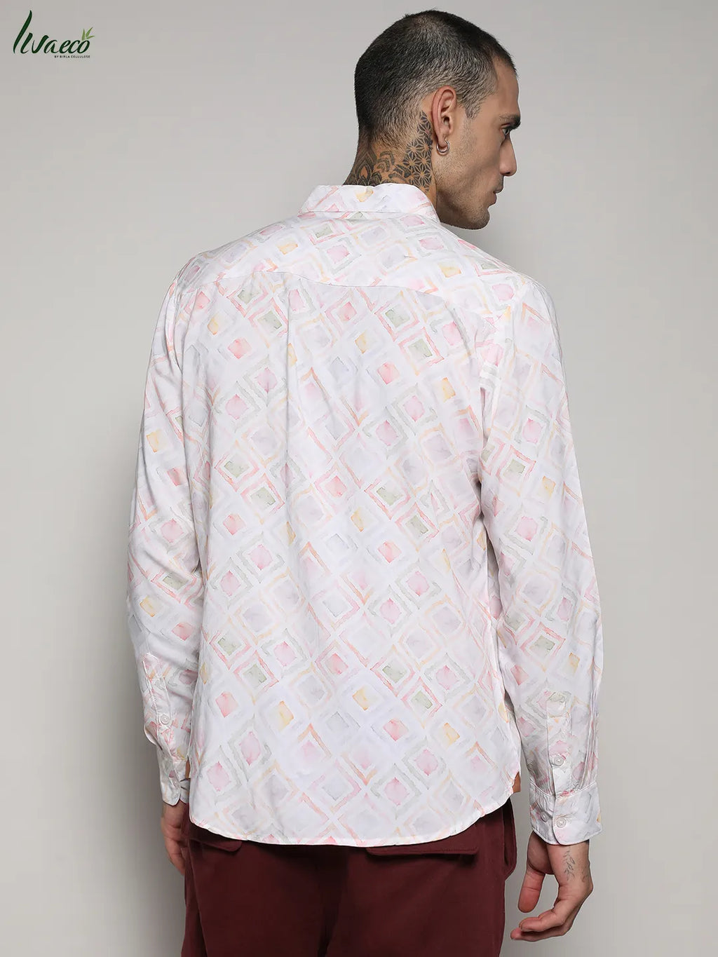 Ecoliva Geometric Strokes Shirt