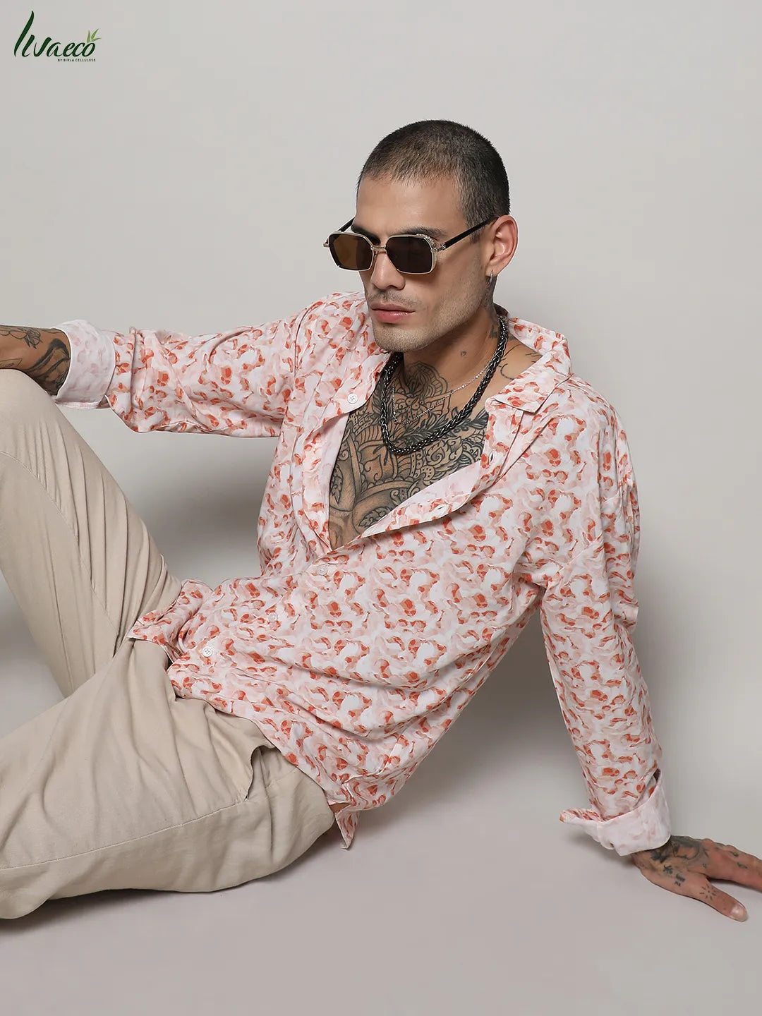 Ecoliva Abstract Swirl Shirt