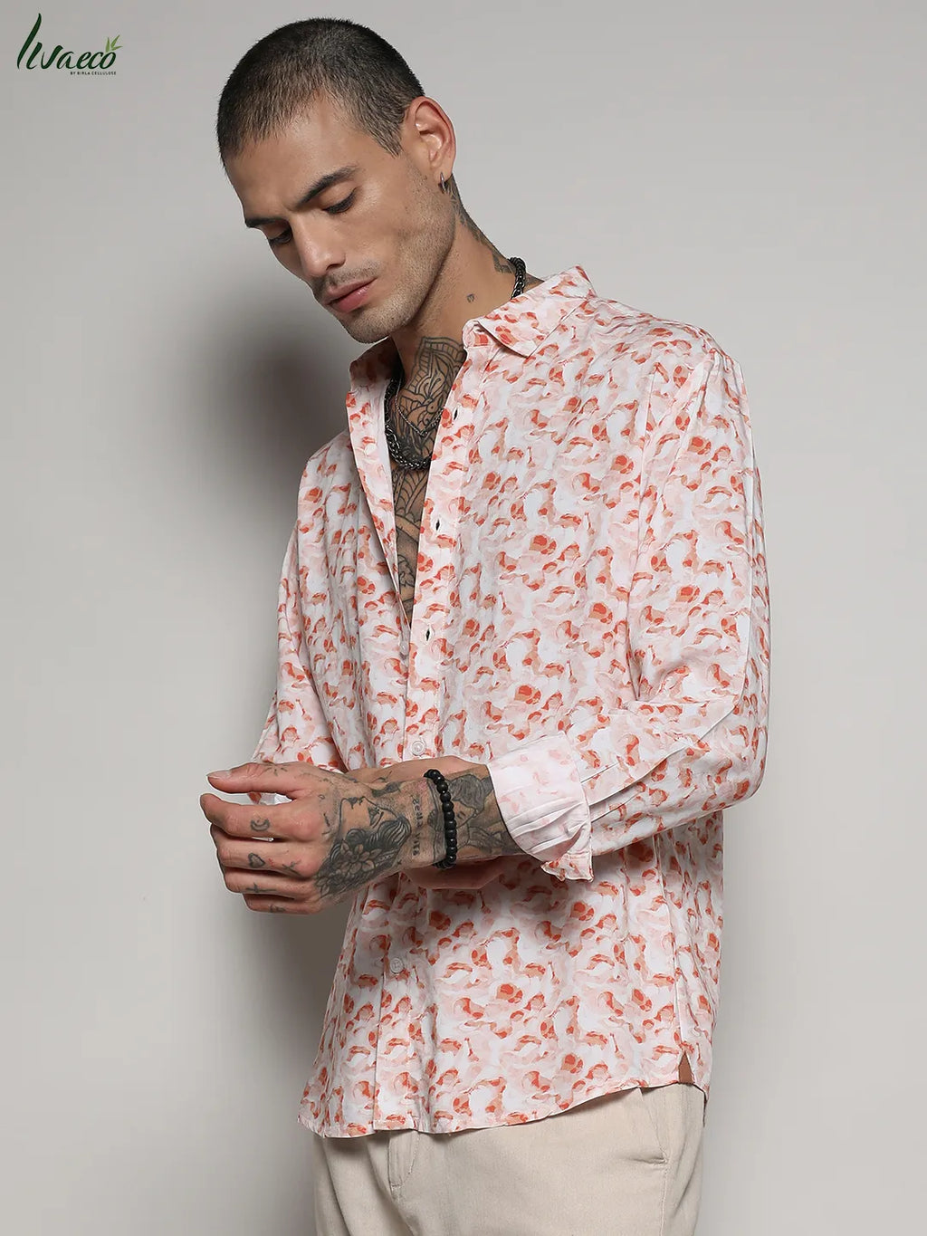 Ecoliva Abstract Swirl Shirt