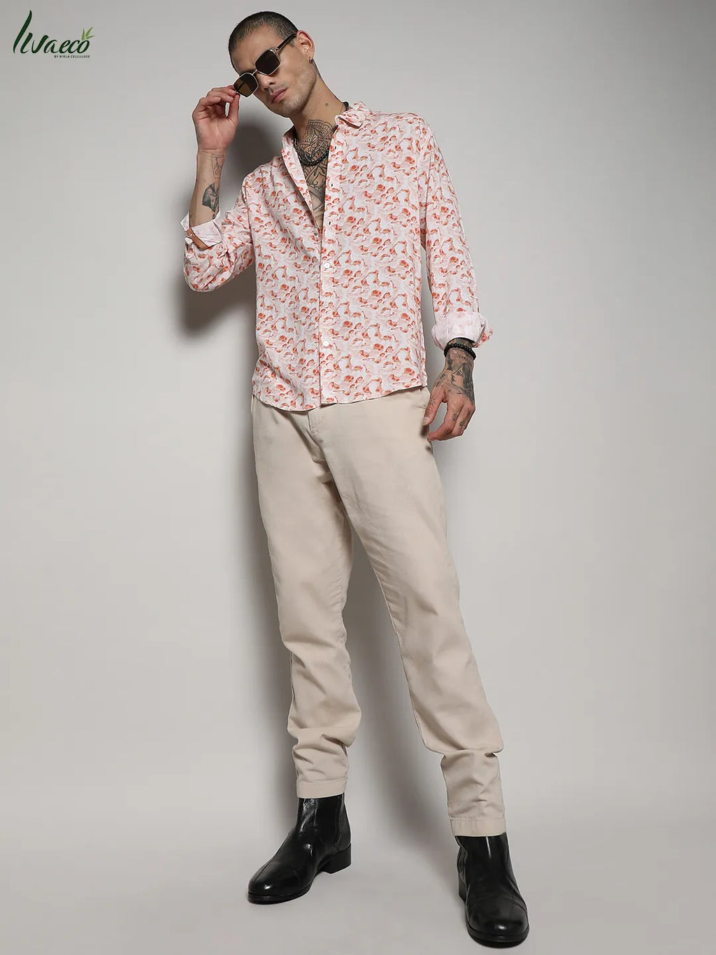 Ecoliva Abstract Swirl Shirt