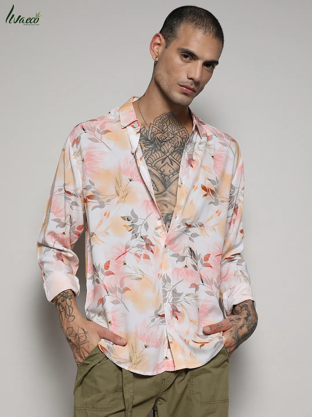 Ecoliva Faded Botanical Shirt