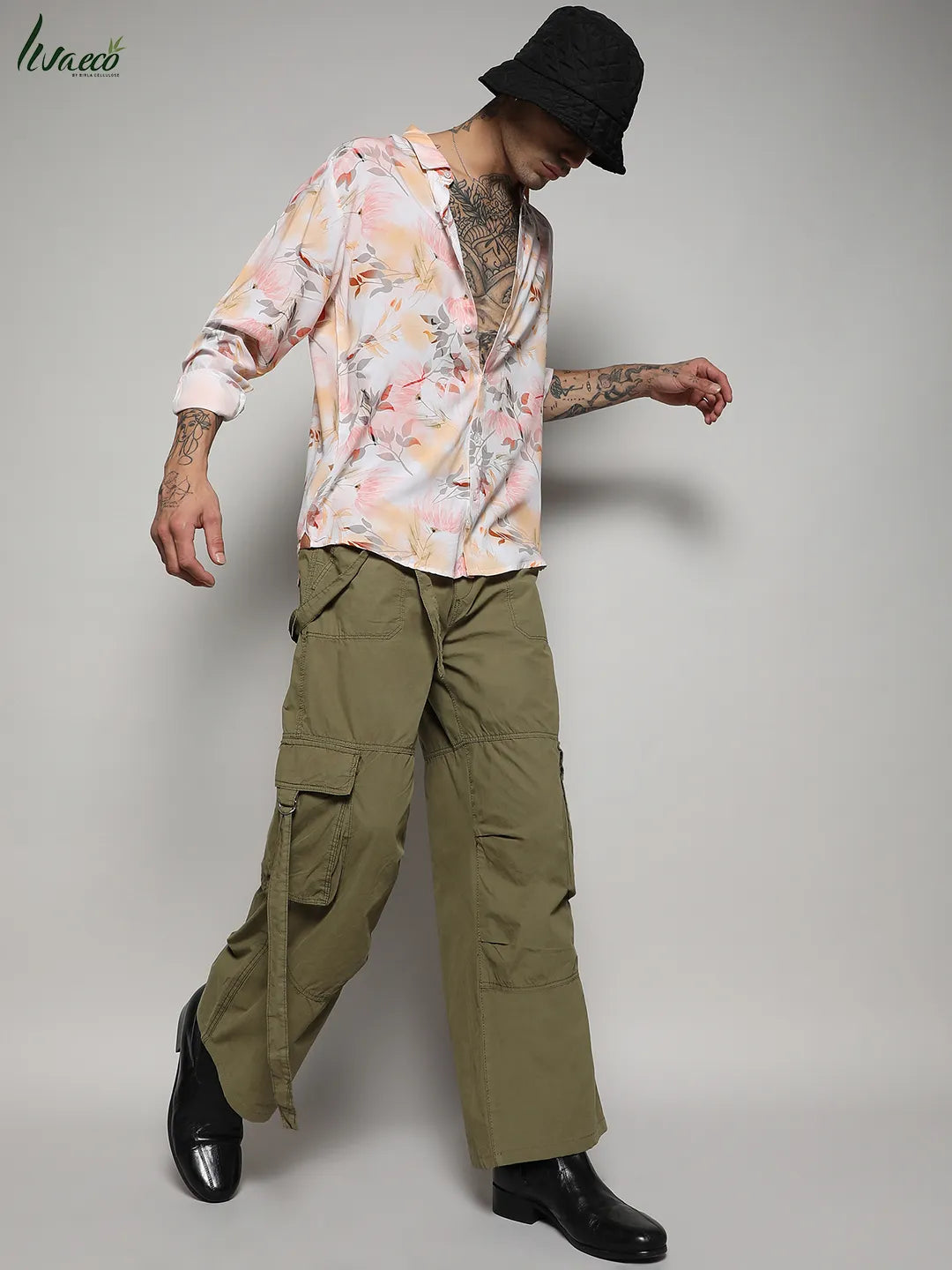 Ecoliva Faded Botanical Shirt