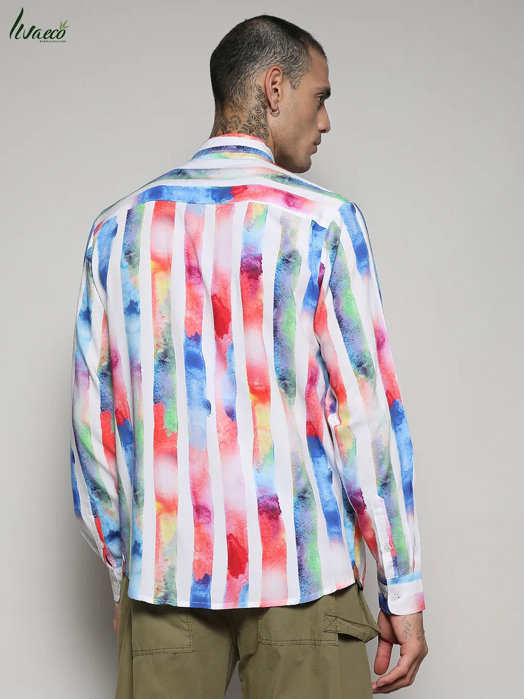 Ecoliva Tie Dye Striped Shirt