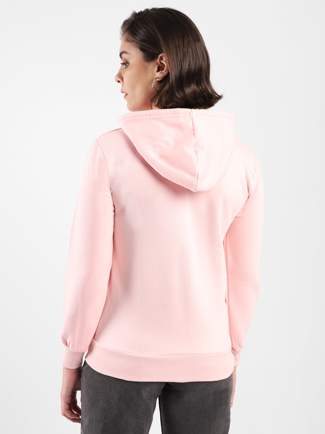 Printed Stylish Casual Zipper Hooded Sweatshirt