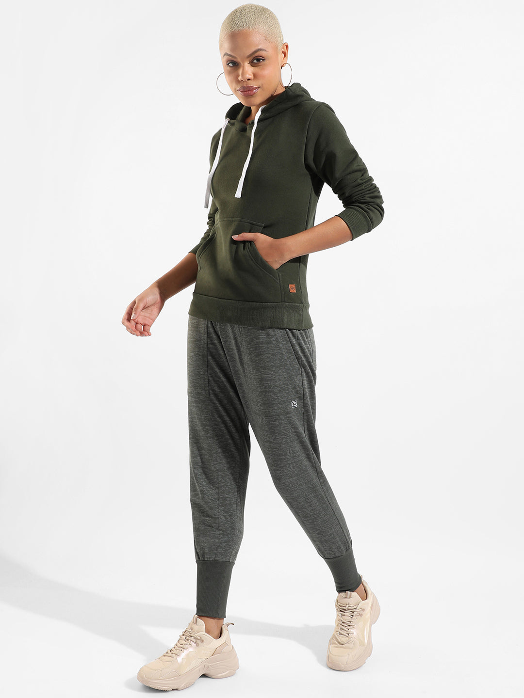 Cotton Textured Regular Fit Tracksuit For Casual Wear