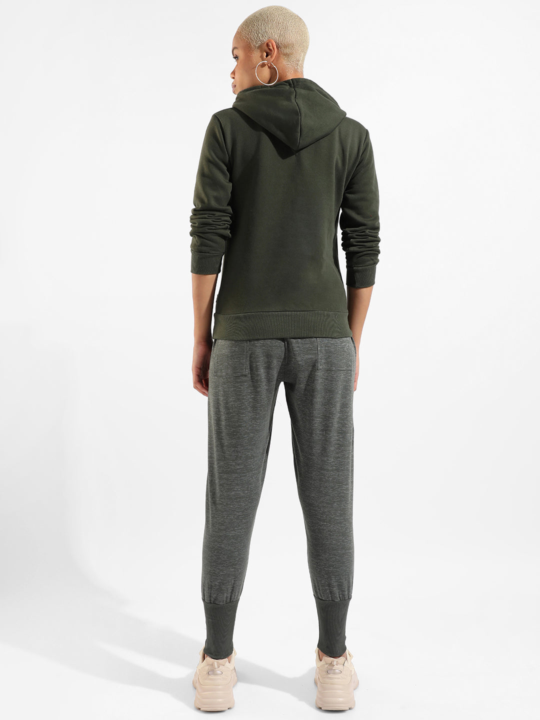 Cotton Textured Regular Fit Tracksuit For Casual Wear