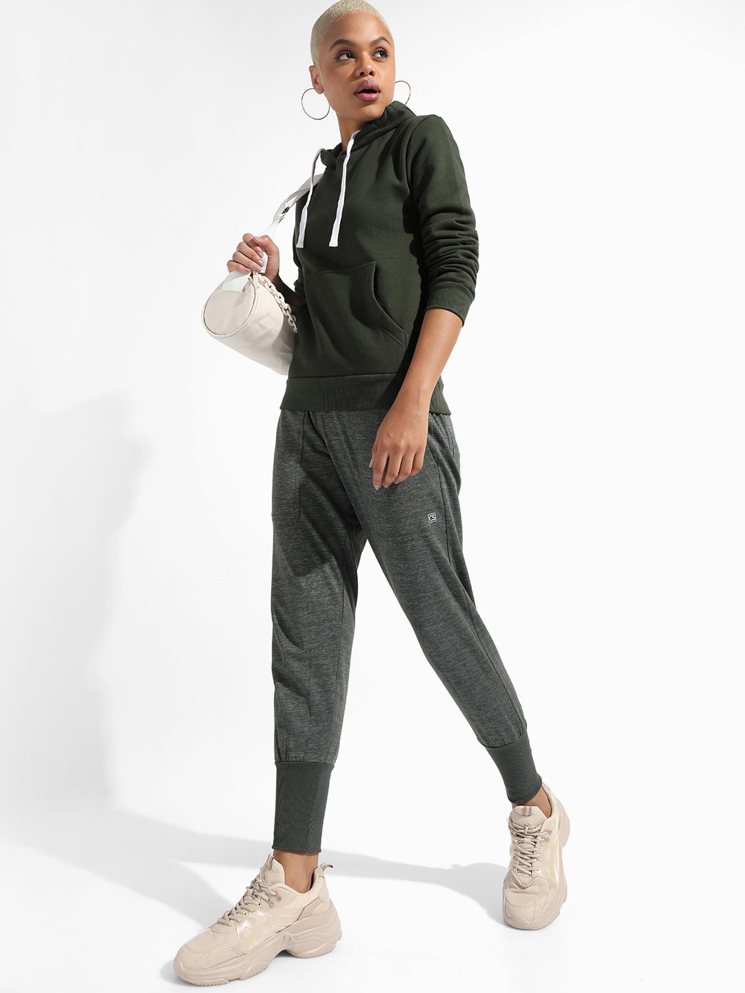 Cotton Textured Regular Fit Tracksuit For Casual Wear