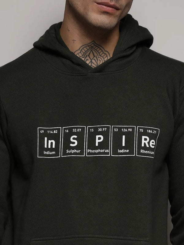 Forest Green Inspire Hoodie With Kangaroo Pocket