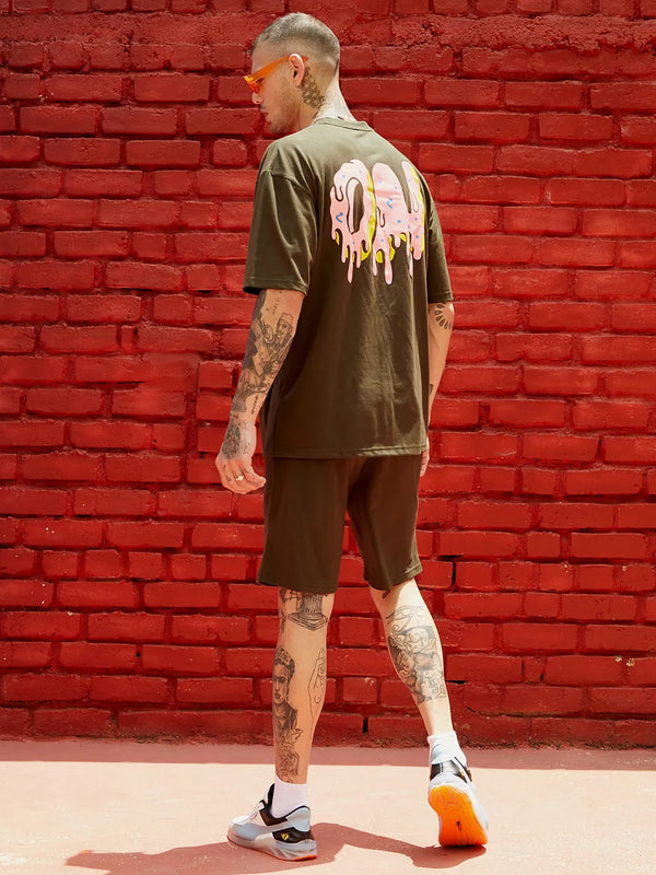 Forest Green Oversized On-Off Co-Ord Set