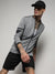 Grey Heathered Activewear Jacket With Contrast Detail