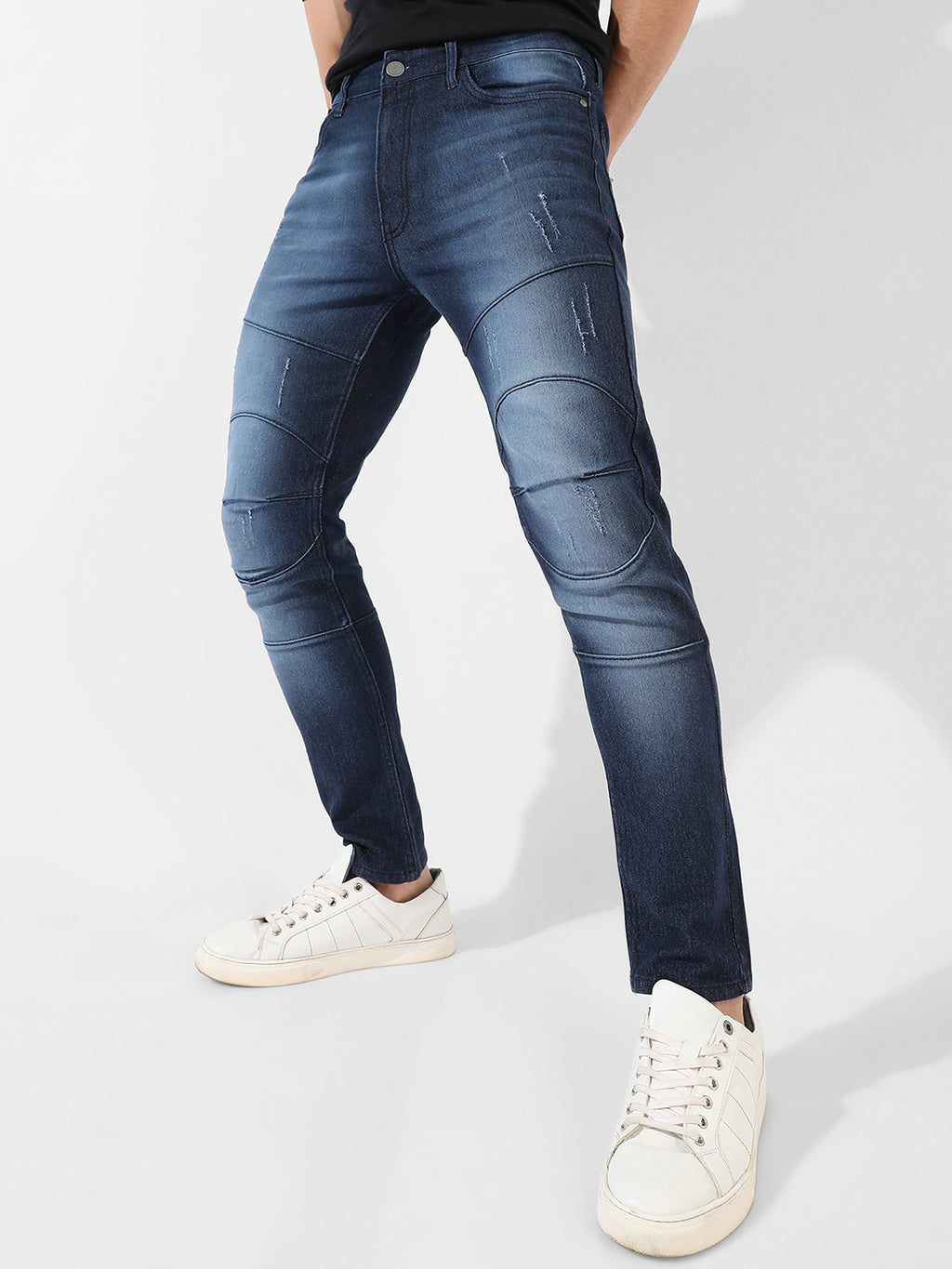 Dark-Washed Denim Jeans