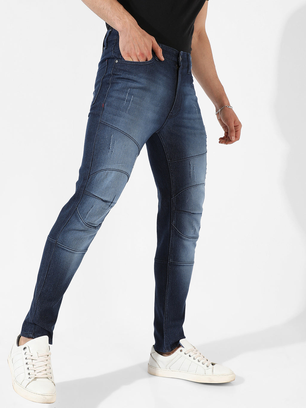 Dark-Washed Denim Jeans