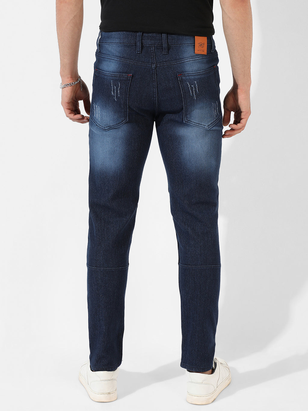 Dark-Washed Denim Jeans