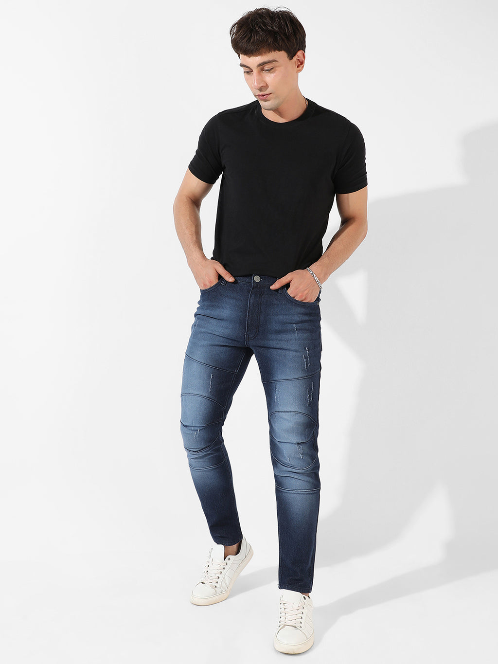 Dark-Washed Denim Jeans