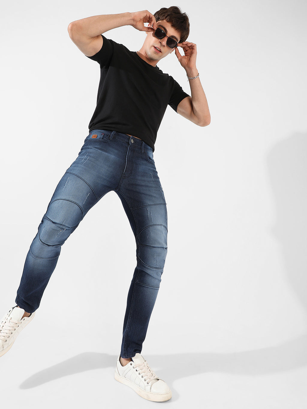 Dark-Washed Denim Jeans