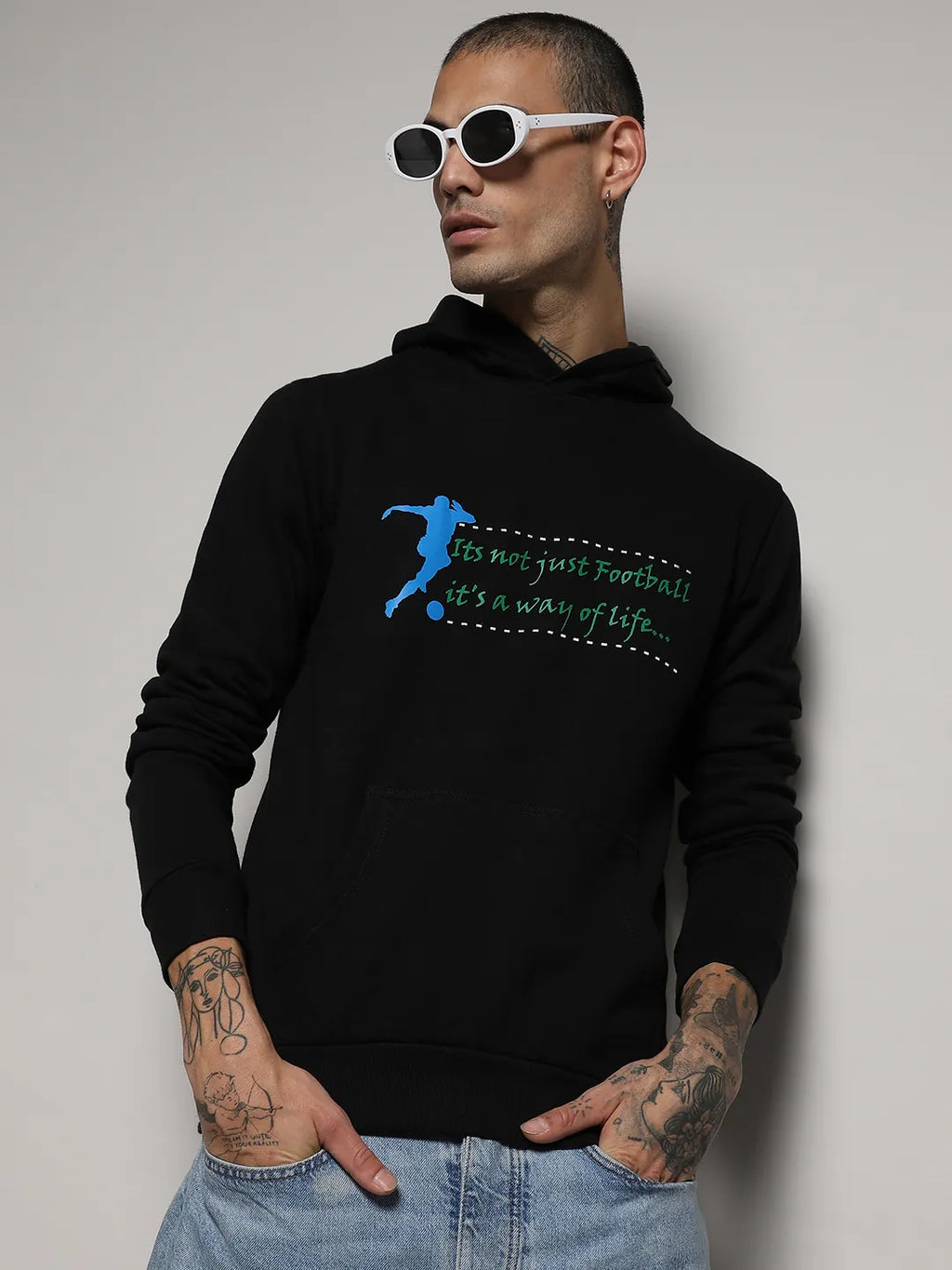 Zip-Front Hoodie With Insert Pocket