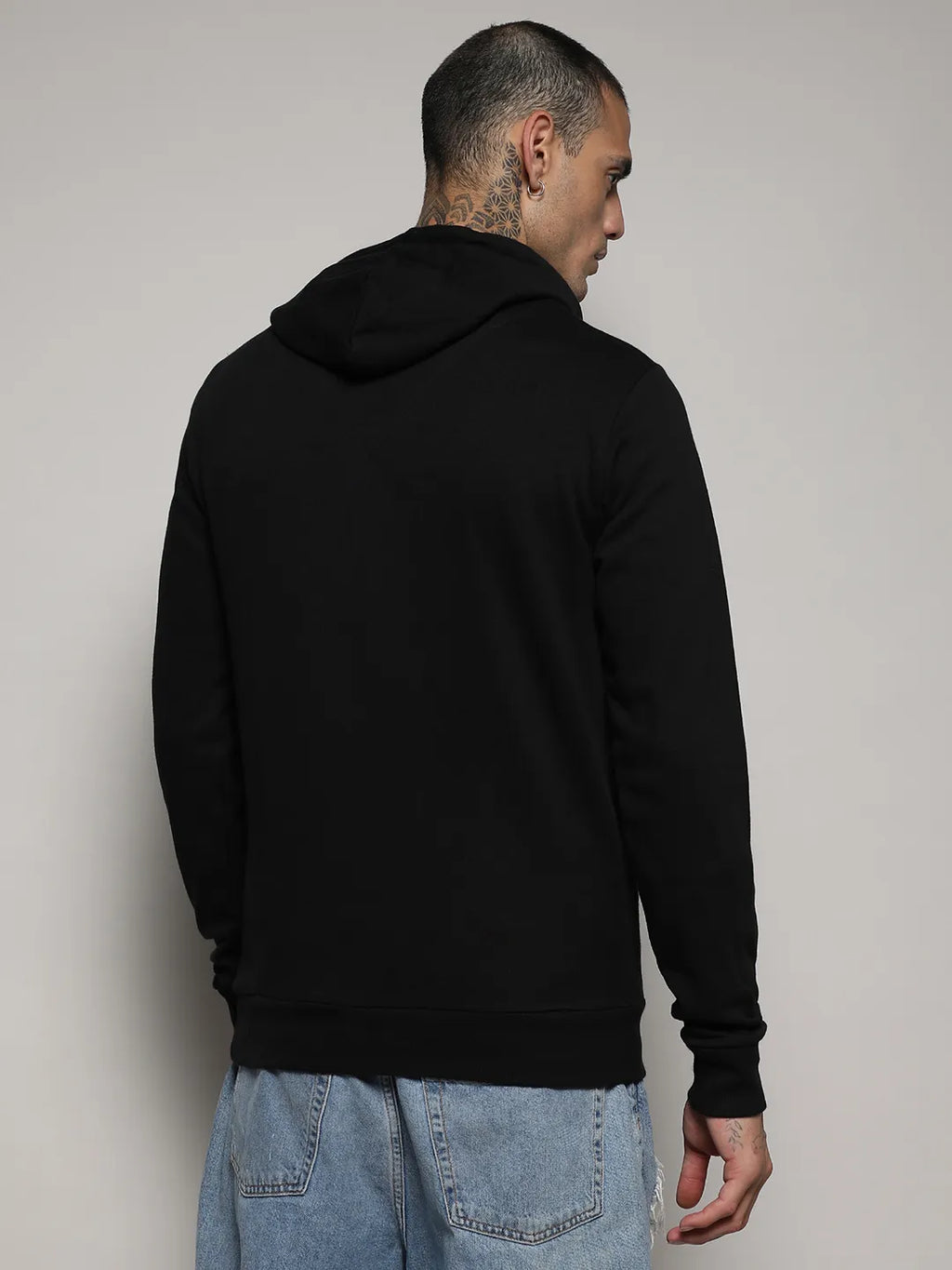 Zip-Front Hoodie With Insert Pocket