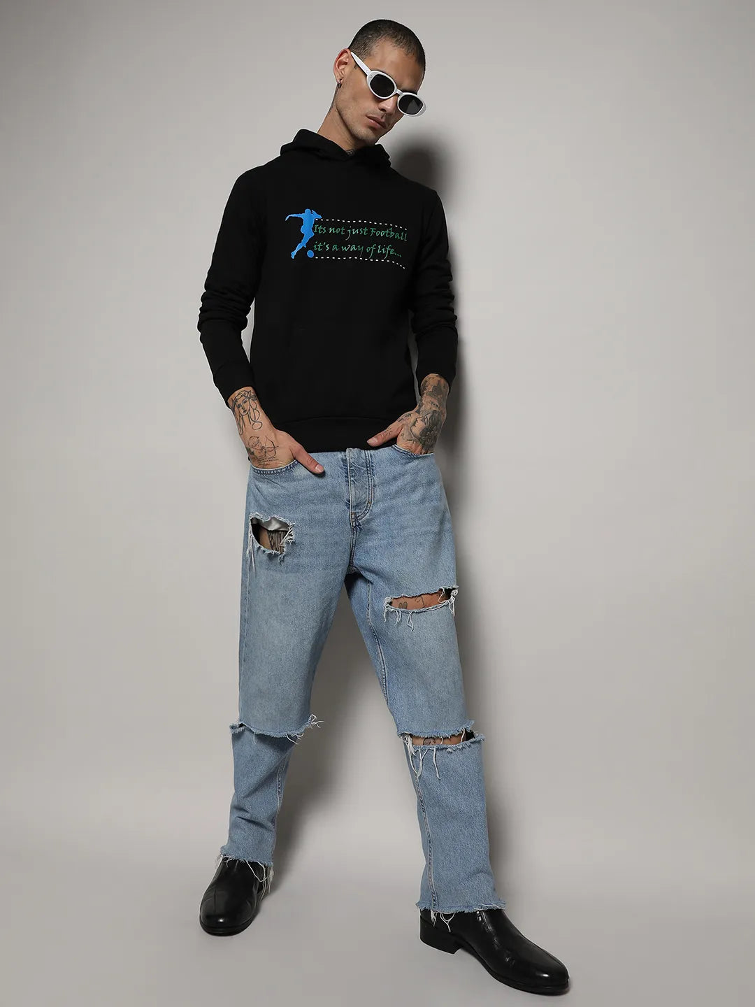 Zip-Front Hoodie With Insert Pocket