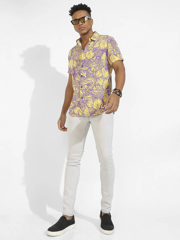 Contrast Foliage Shirt