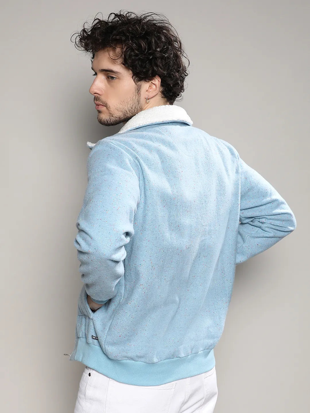 Zip-Front Jacket With Fleece Collar