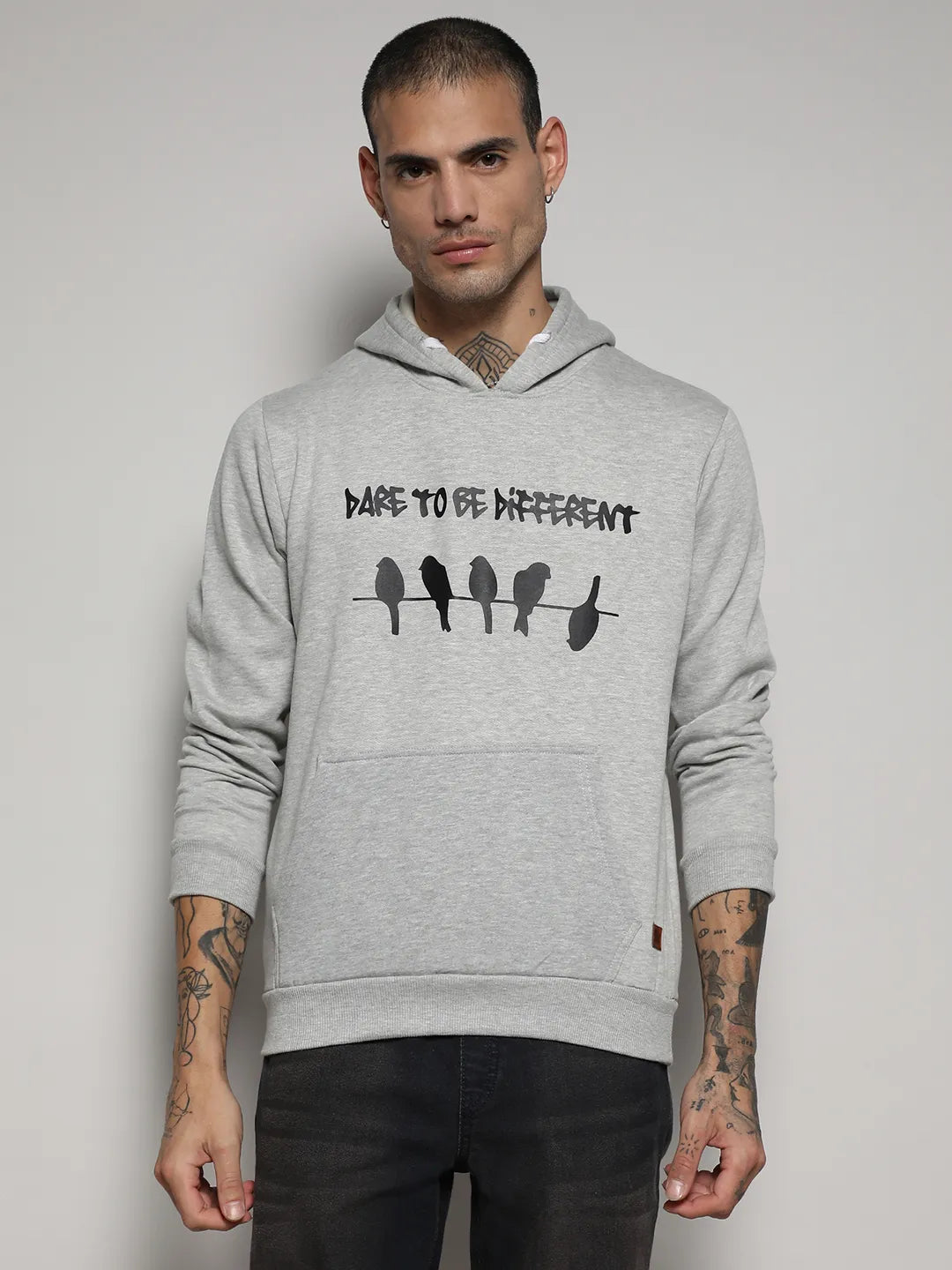 Dare To Be Different Hoodie With Kangaroo Pocket