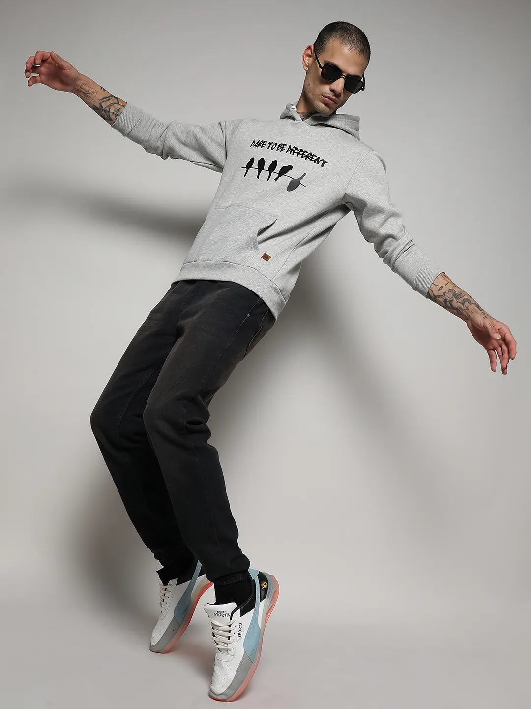 Dare To Be Different Hoodie With Kangaroo Pocket