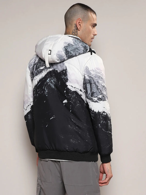 Snowcaps Zip-Front Puffer Jacket
