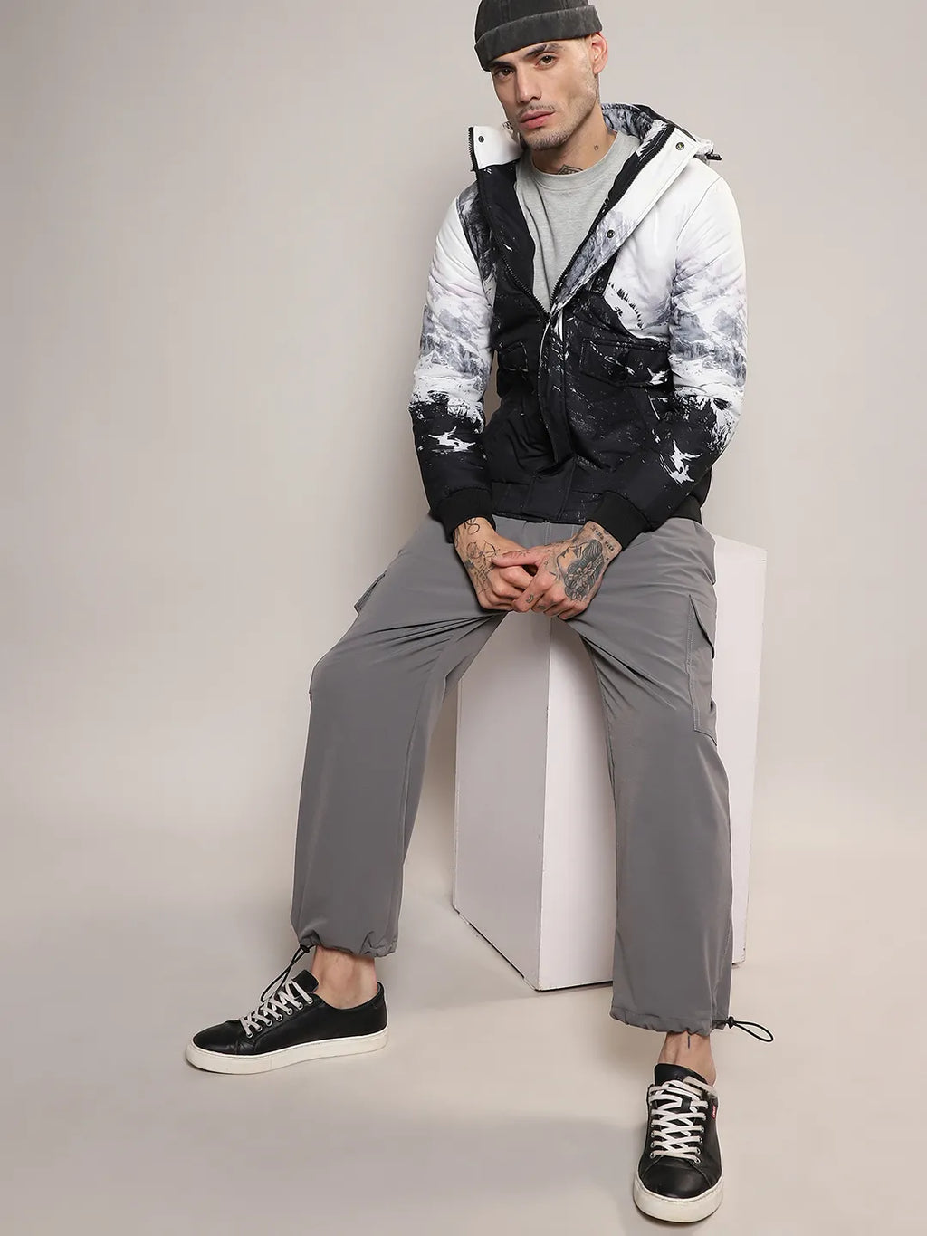 Snowcaps Zip-Front Puffer Jacket