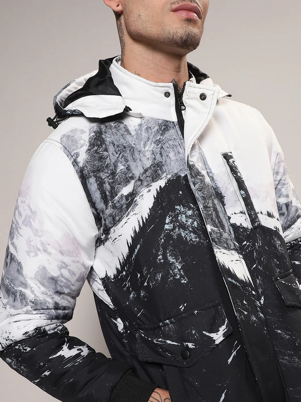 Snowcaps Zip-Front Puffer Jacket