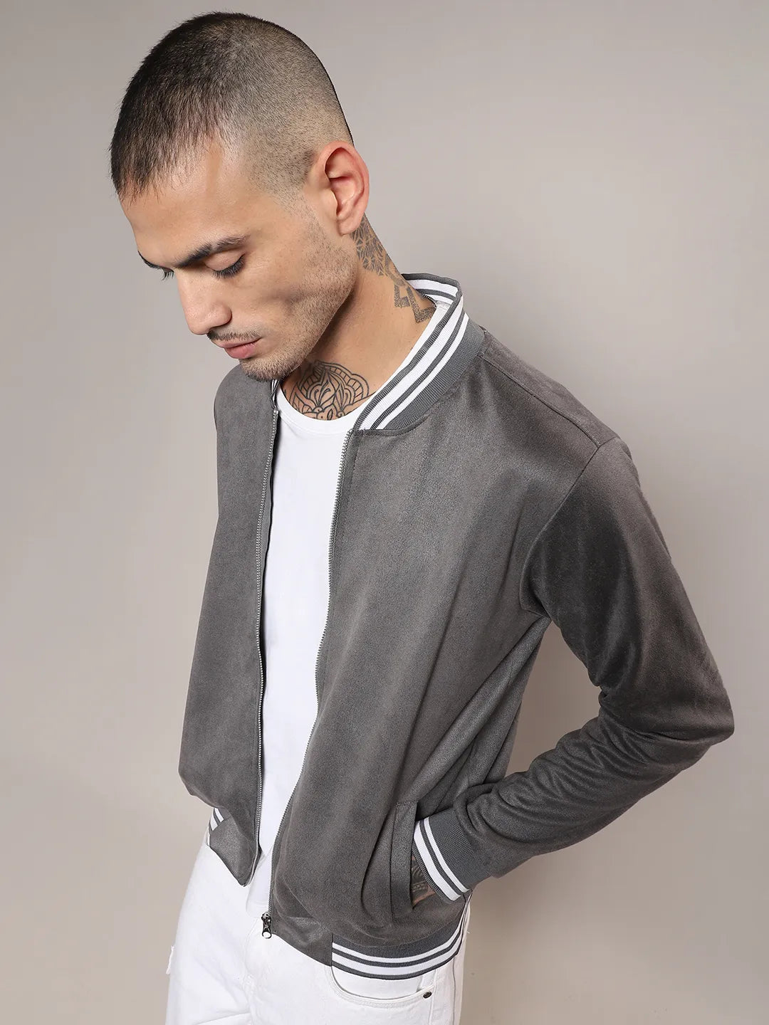 Zip-Front Baseball Jacket