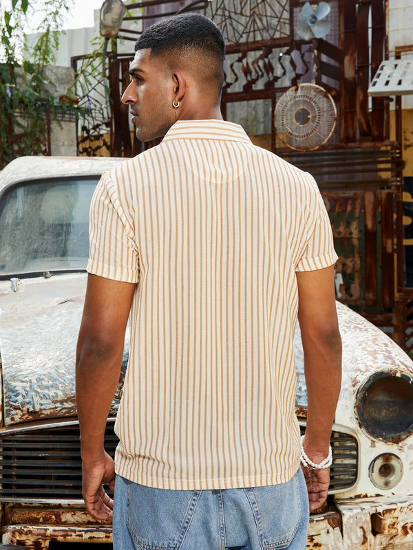 Unbalanced Striped Shirt