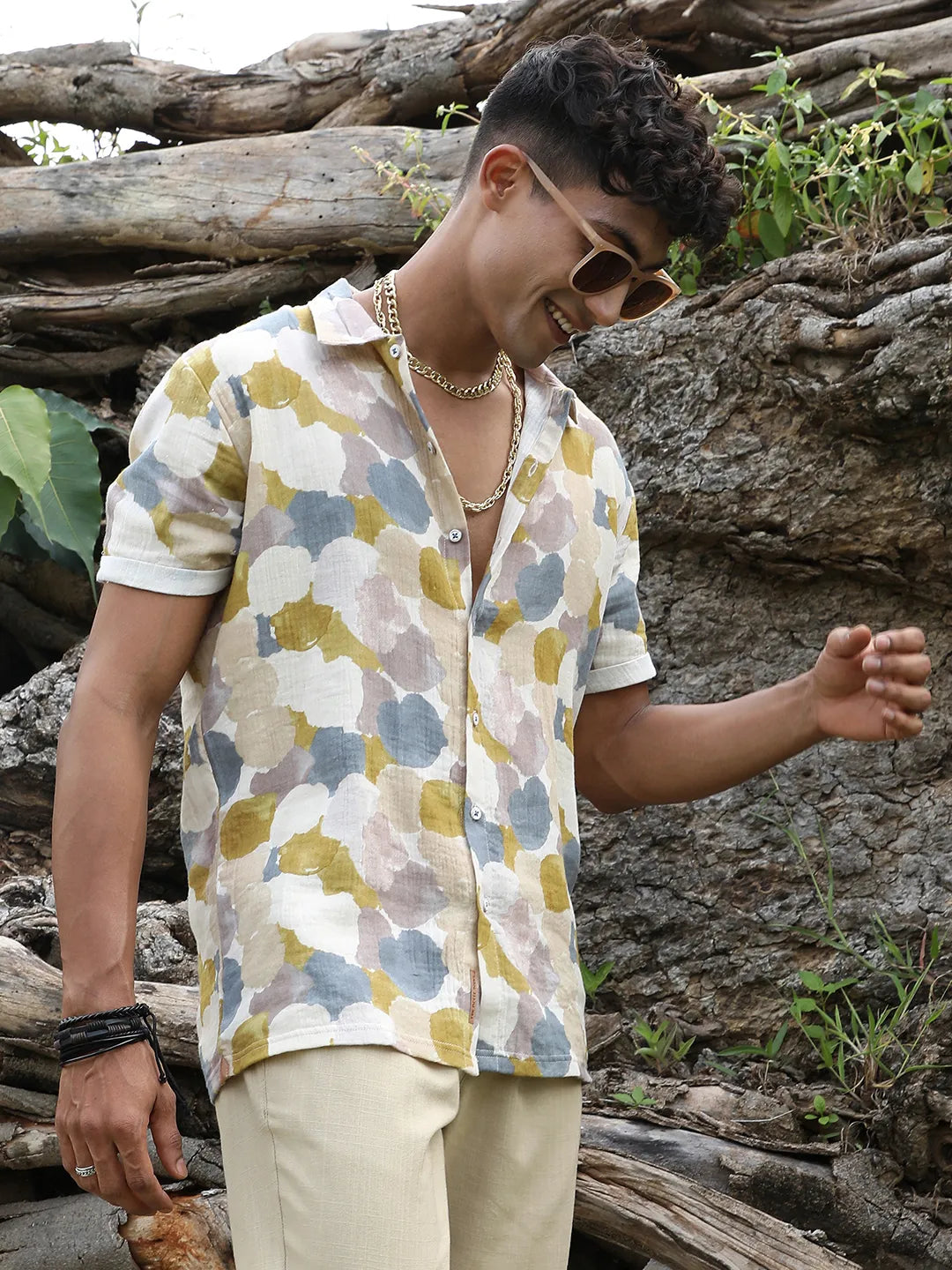 Abstract Print Shirt
