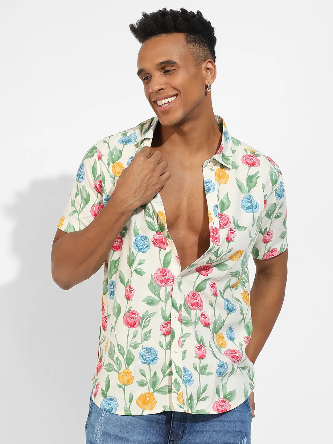 Rose Garden Print Shirt