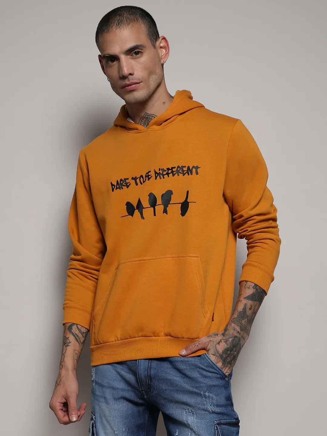 Dare To Be Different Hoodie With Kangaroo Pocket