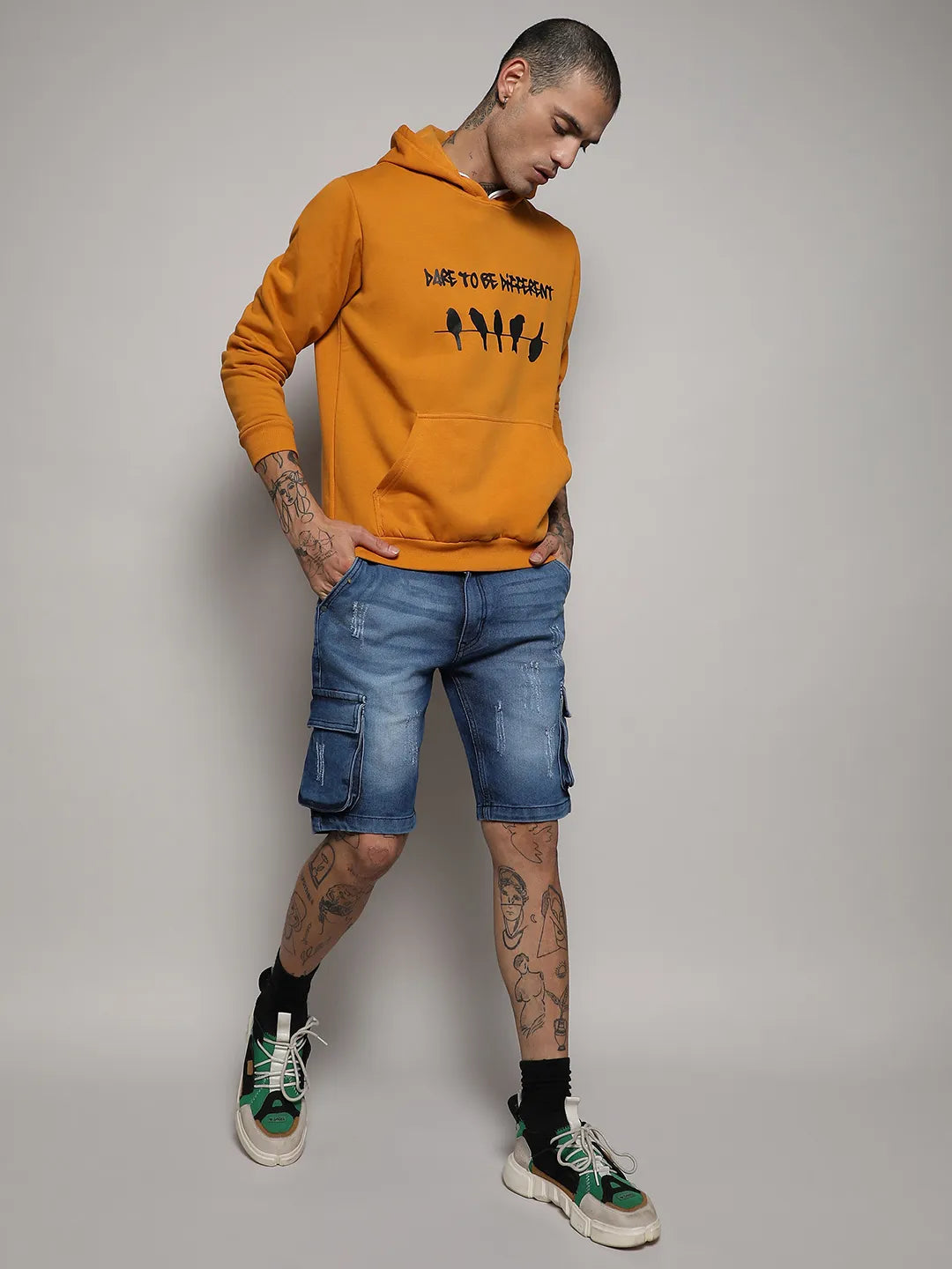 Dare To Be Different Hoodie With Kangaroo Pocket