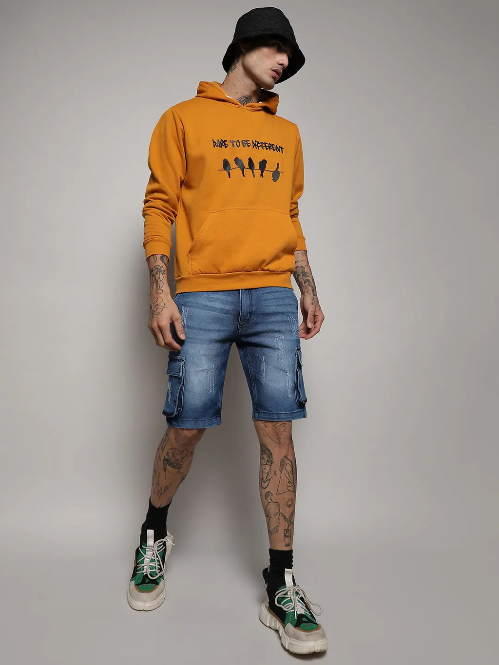 Dare To Be Different Hoodie With Kangaroo Pocket