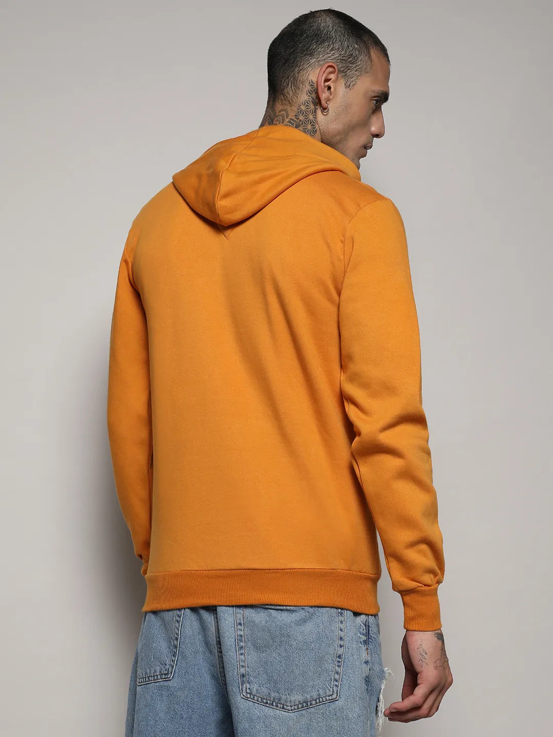 Pullover Hoodie With Contrast Drawstring