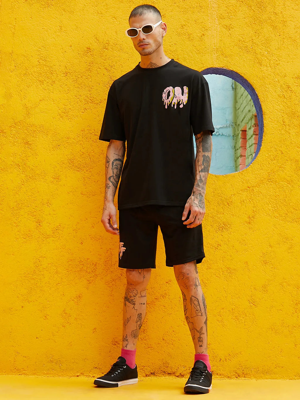 Oversized Black On-Off Co-Ord Set