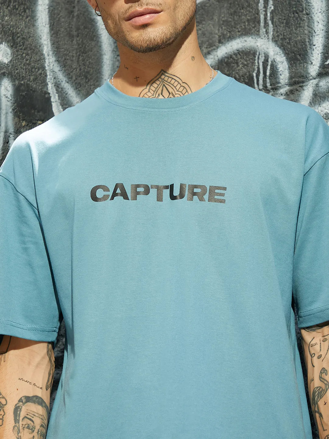 Oversized Blue Capture Co-Ord Set