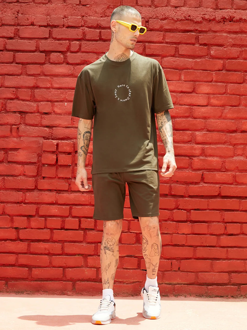 Oversized Forest Green Earth Dance Co-Ord Set