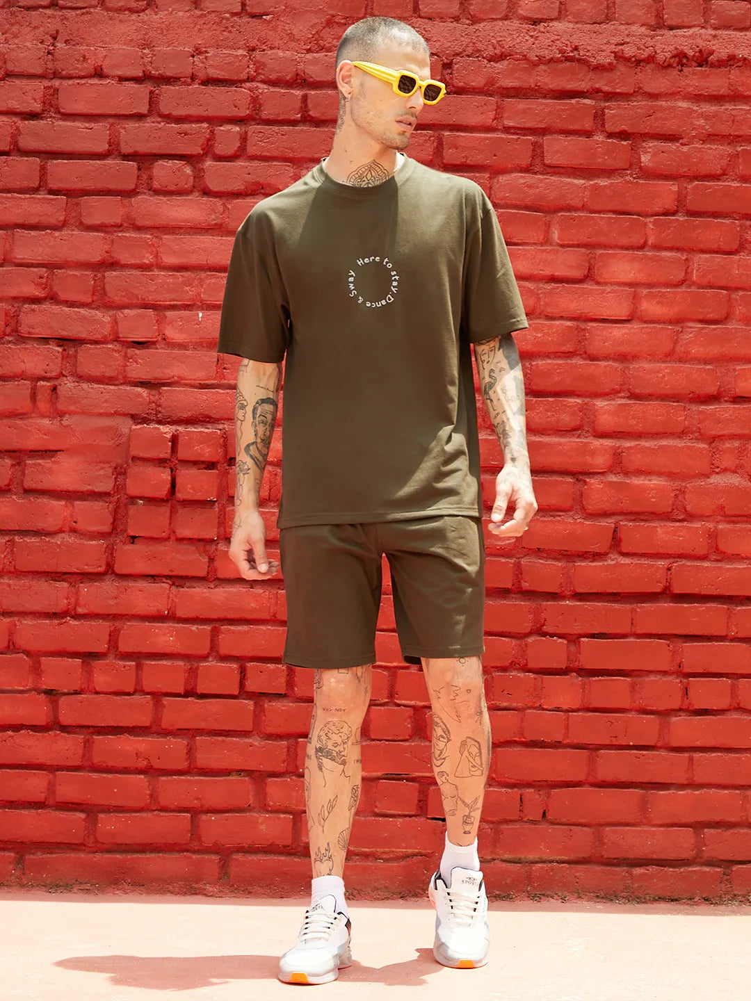 Oversized Forest Green Earth Dance Co-Ord Set