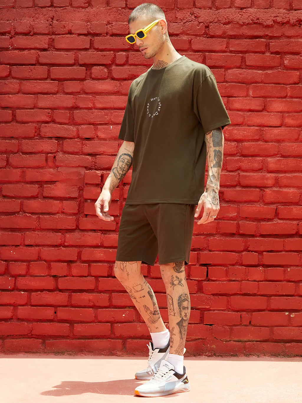 Oversized Forest Green Earth Dance Co-Ord Set