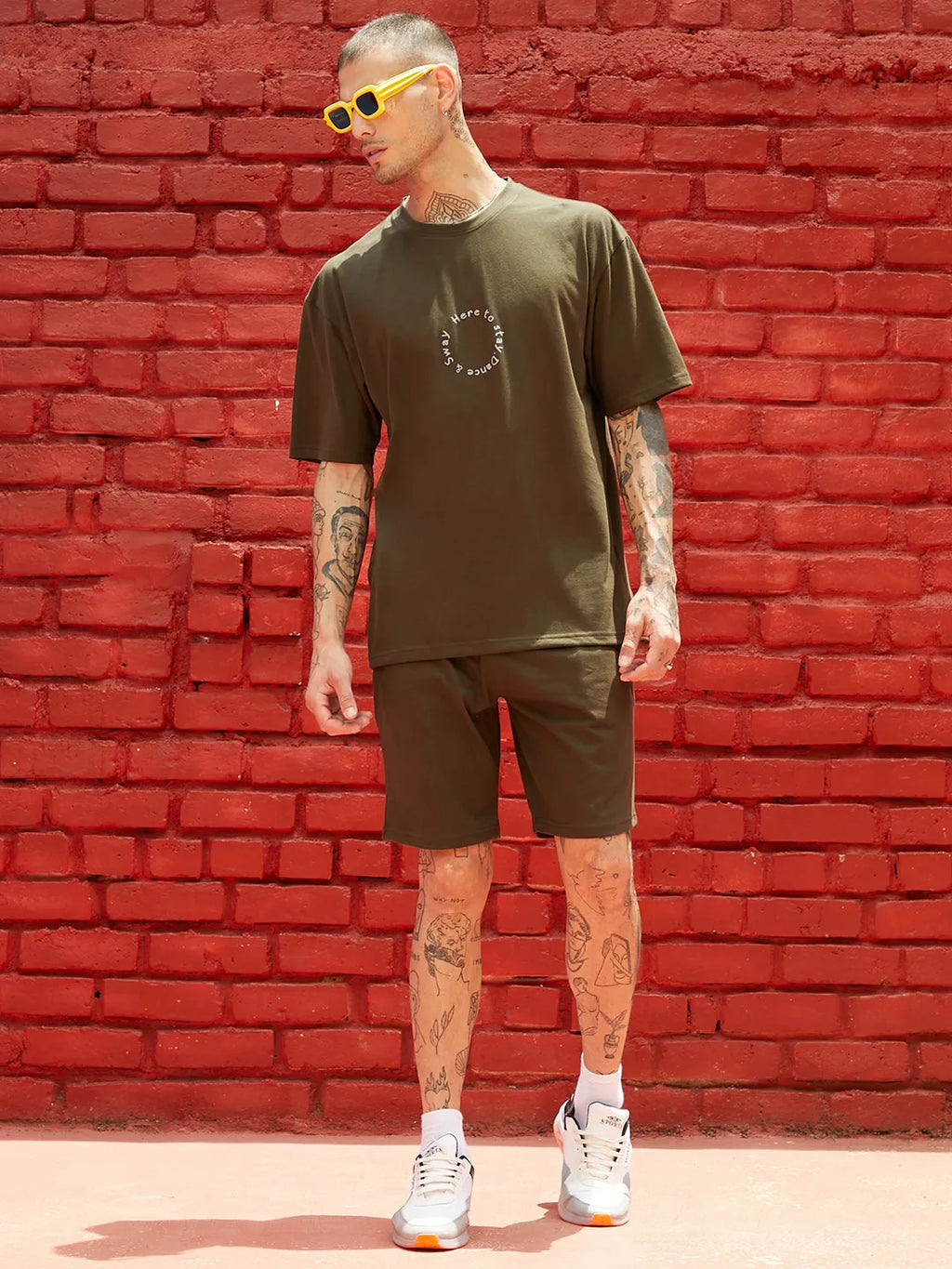 Oversized Forest Green Earth Dance Co-Ord Set