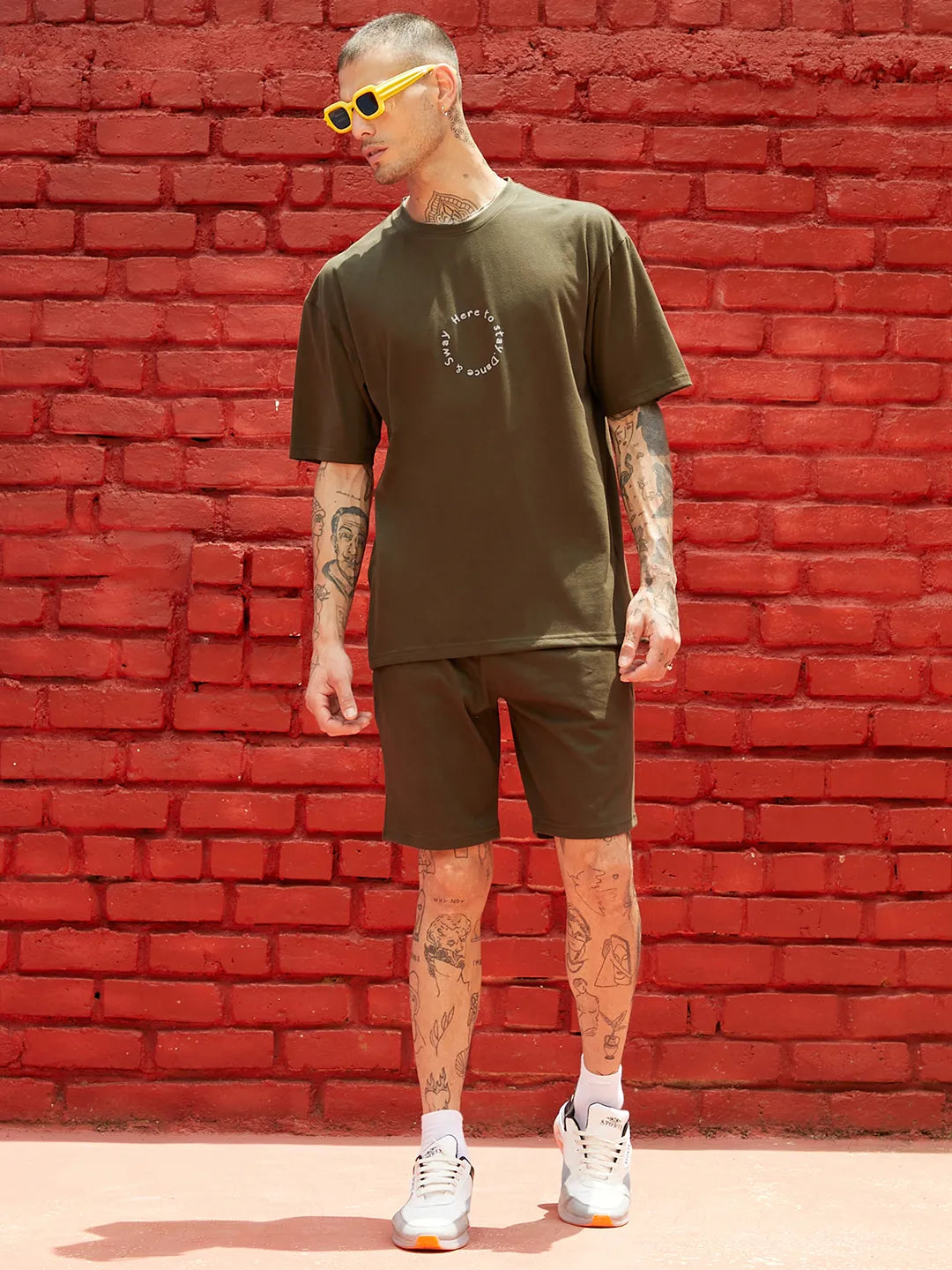 Oversized Forest Green Earth Dance Co-Ord Set