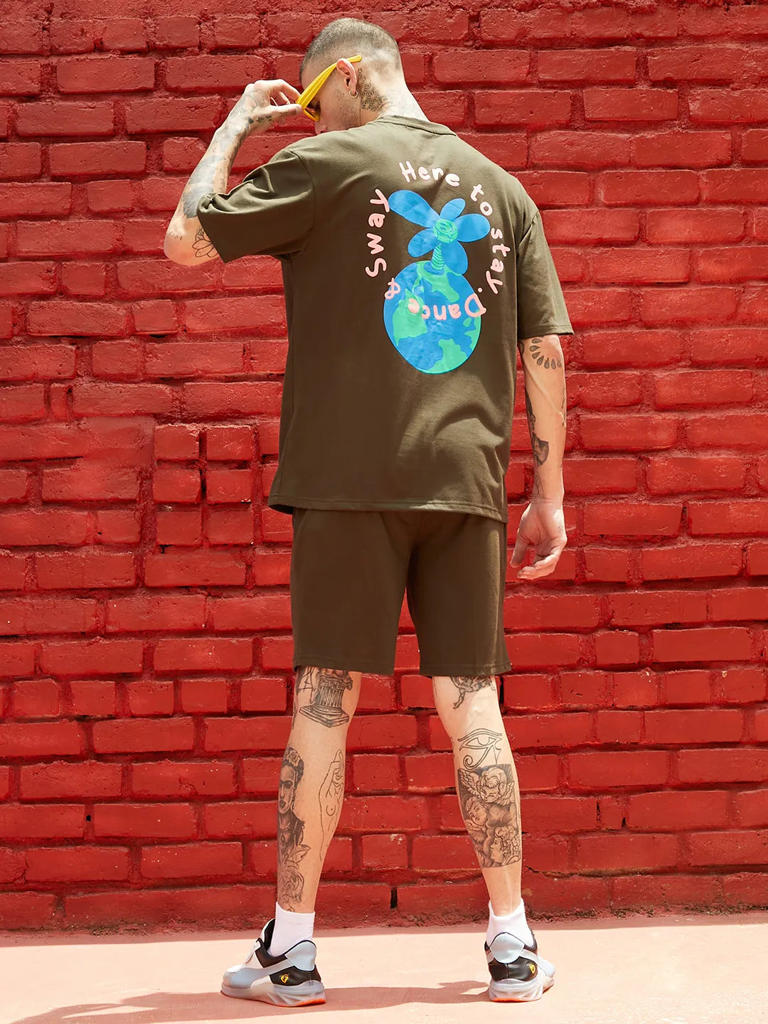 Oversized Forest Green Earth Dance Co-Ord Set