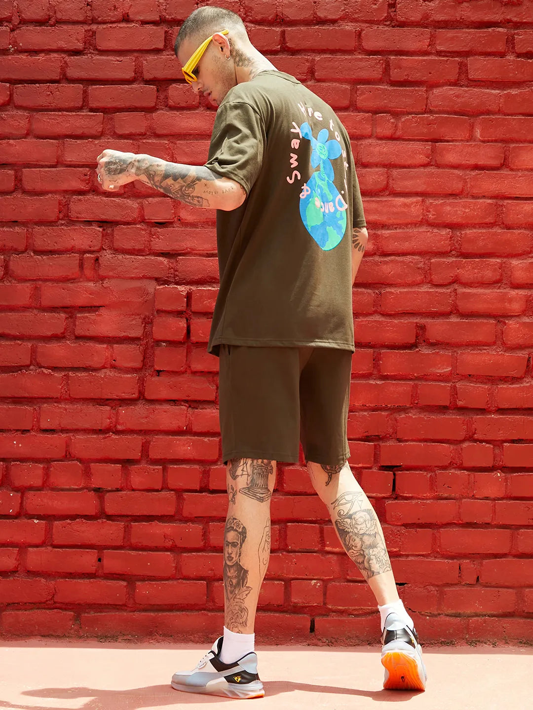 Oversized Forest Green Earth Dance Co-Ord Set