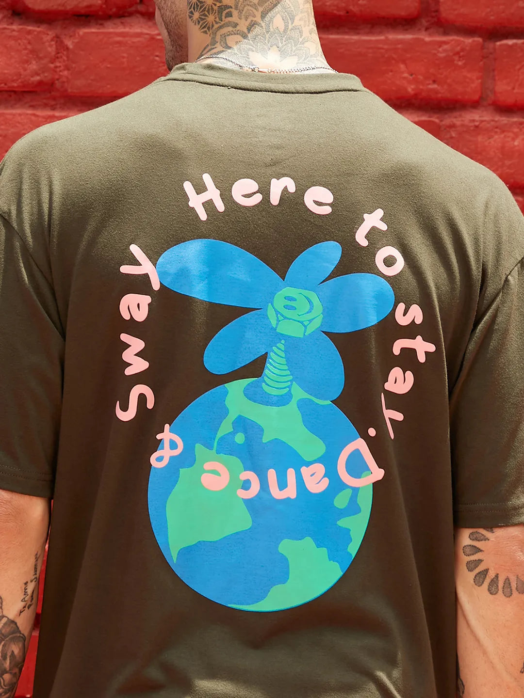 Oversized Forest Green Earth Dance Co-Ord Set