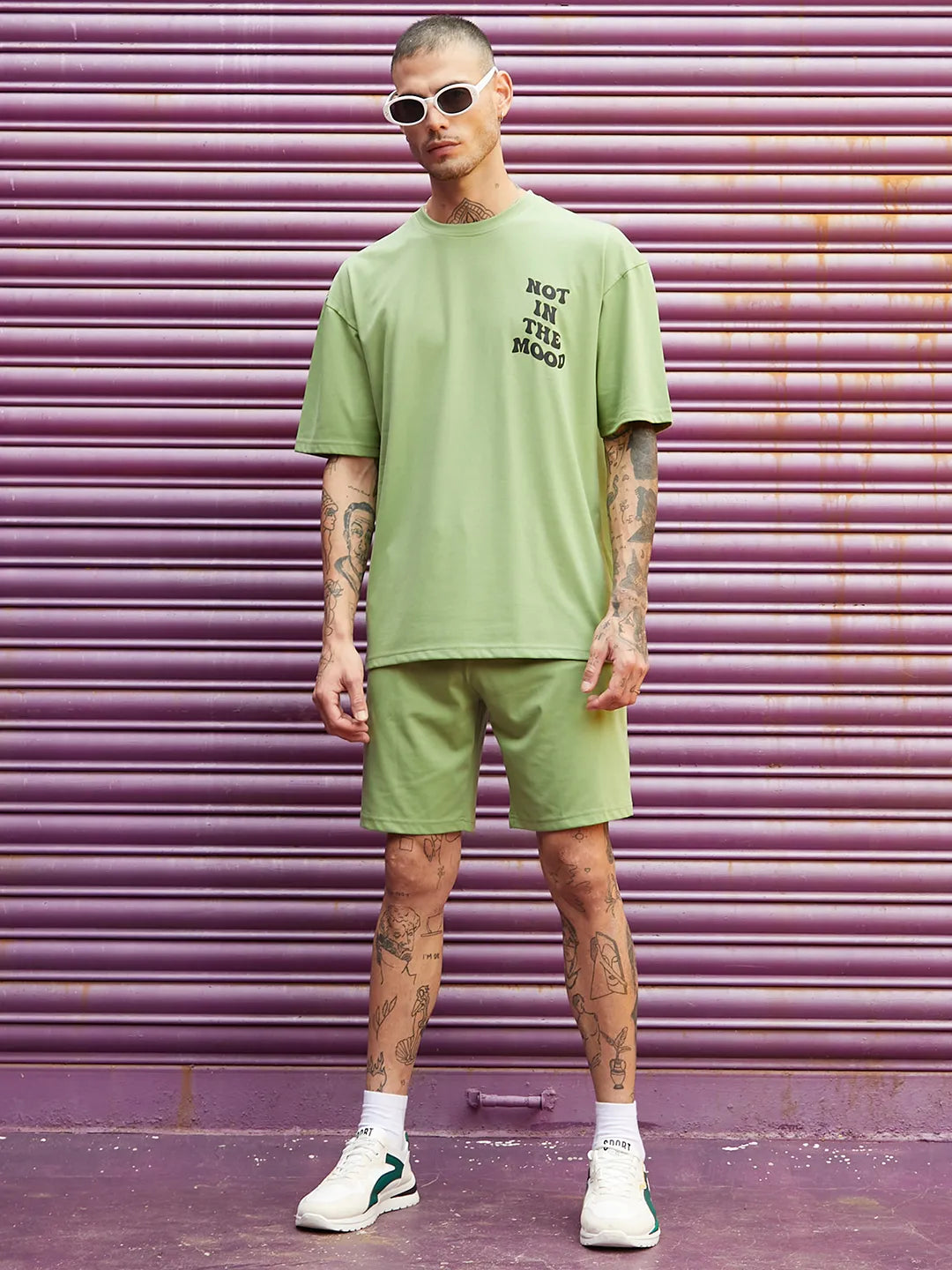 Oversized Green Not In The Mood Co-Ord Set