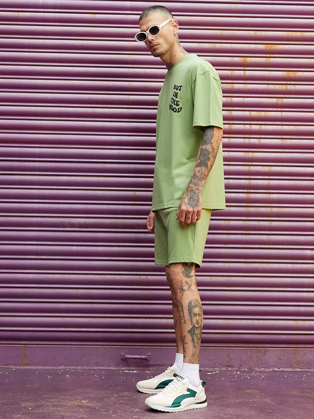 Oversized Green Not In The Mood Co-Ord Set