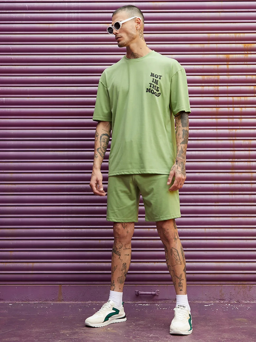 Oversized Green Not In The Mood Co-Ord Set